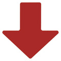 Red Arrow Floor Tape, 2 In x 5 In, Pack of 100 S760