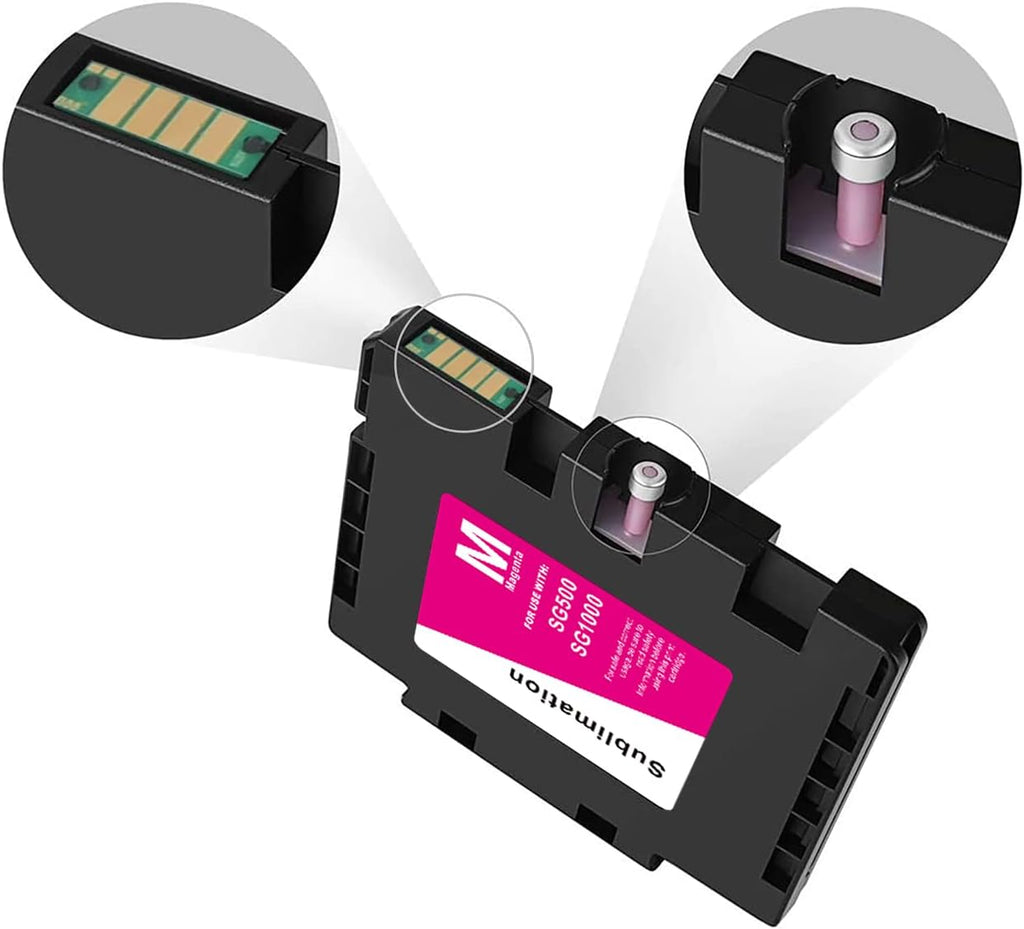 Sublimation Ink Cartridge 4-Pack for Sawgrass Virtuoso SG500 SG1000 Printer T79912