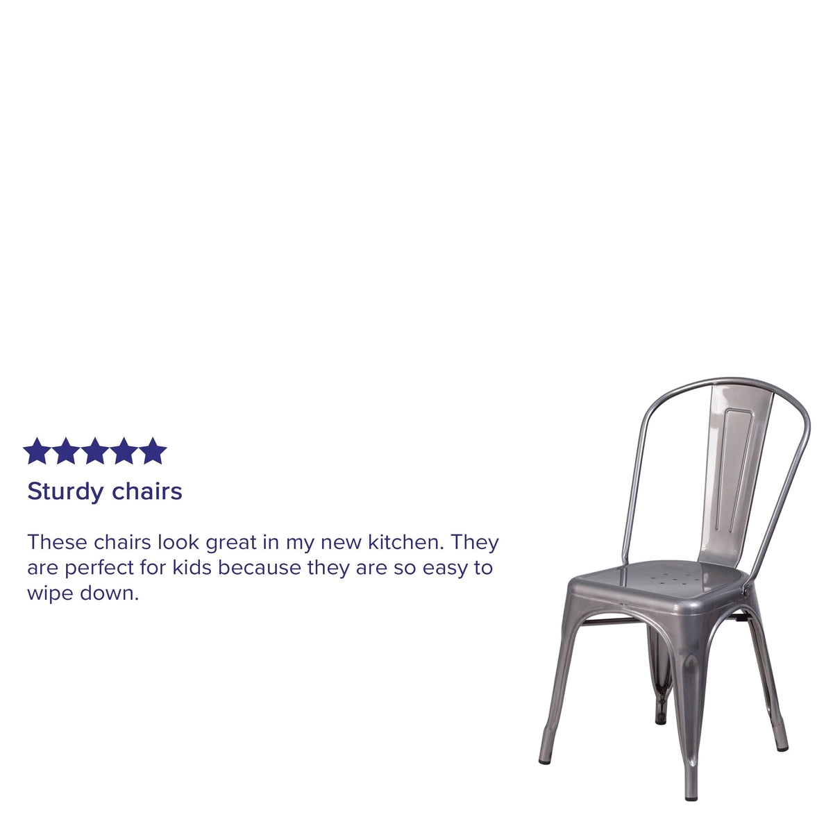 Grey Metal Stackable Indoor Chair F671
