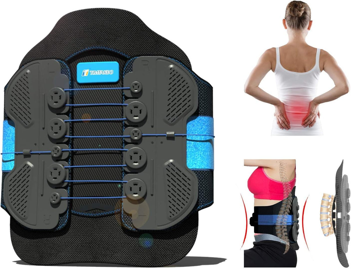 Back Brace with Adjustable Arch Back Support and Lumbar Support Belt (S/M fit belly 23.5-35) X56201
