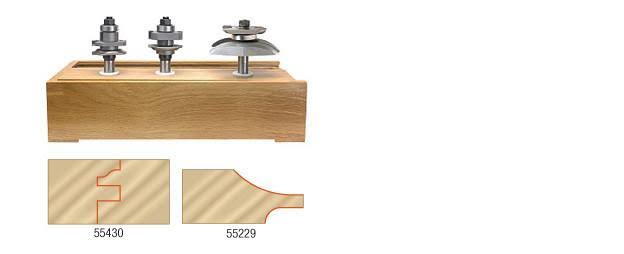 3-Piece 1/2x22 Shank Router Bit Set D440
