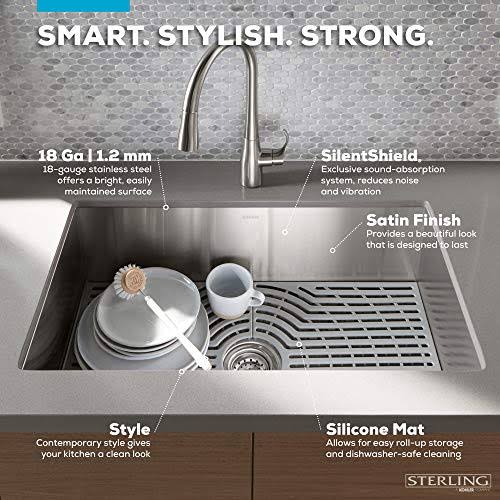 33 inch Undermount Stainless Steel Kitchen Sink U168