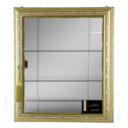 Gold Large Wall Mounted Curio Cabinet G3268