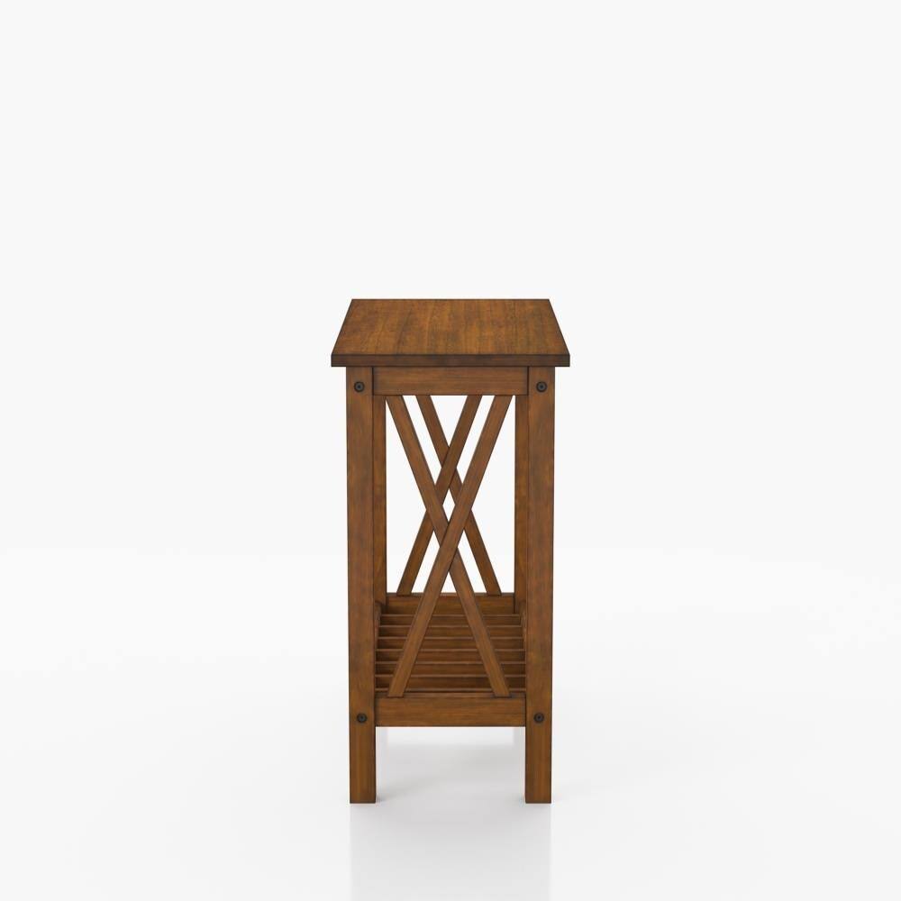 Medium Oak Wood Side Table U773