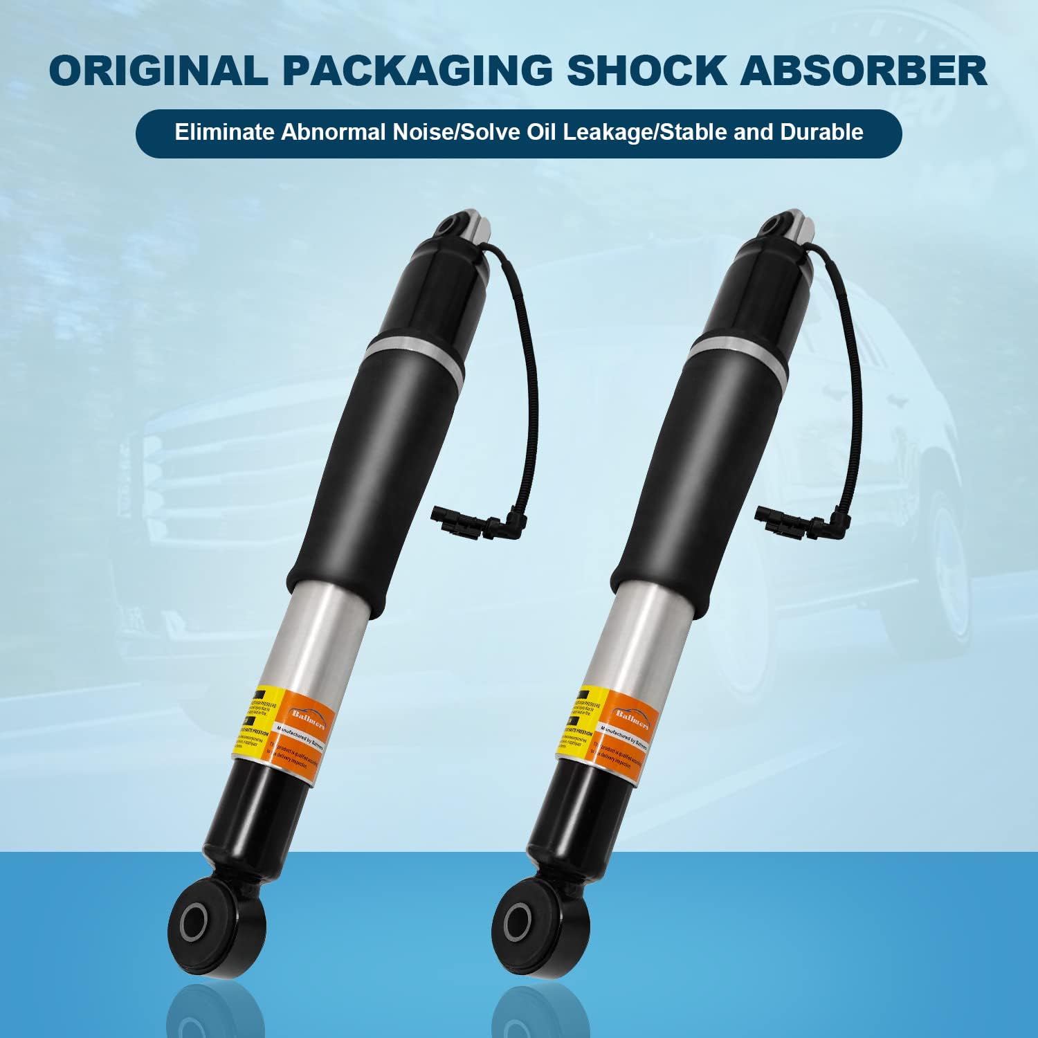 Pair Rear Air Shock Absorber Adjustable Air Shocks and Struts I6572