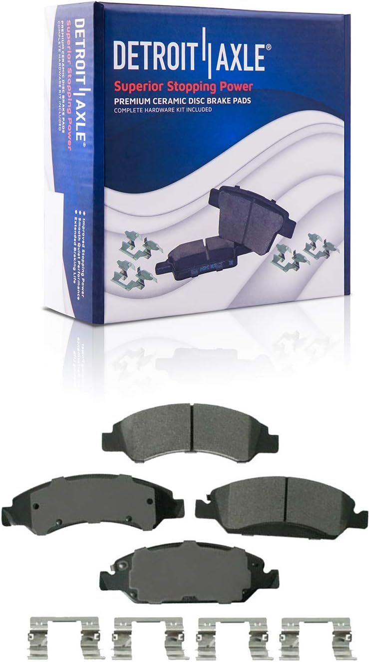 Front & Rear Drilled Slotted Rotors Ceramic Brake Pads 10pc Set O71195