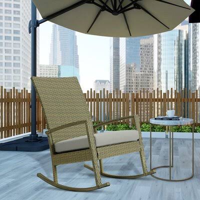Green Rattan Rocking Chair H46758