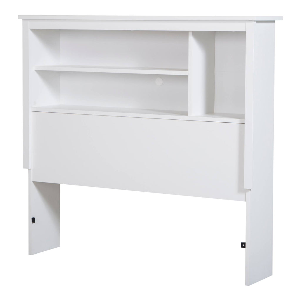 Pure White Twin Bookcase Headboard S799
