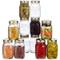 12 Pack 17 Ounce Glass Mason Jars with Airtight Lid M9874
