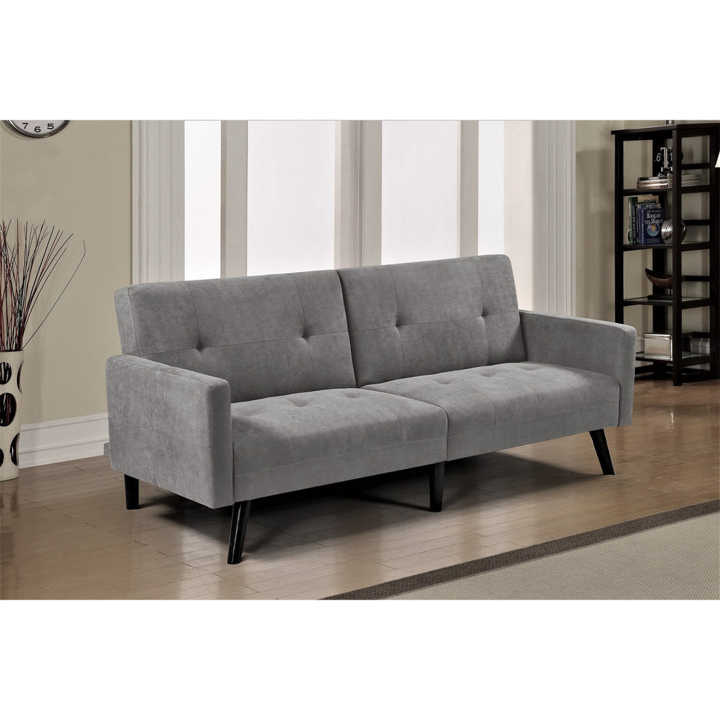 Dark Grey Linen Sofabed Sleeper Y71284