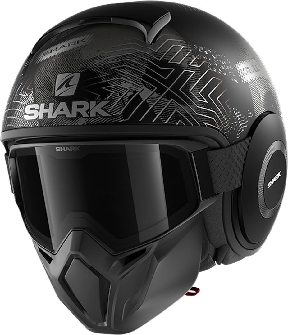 Helmet Street-Drak Krull Black / Green / Glitter - Size L M363