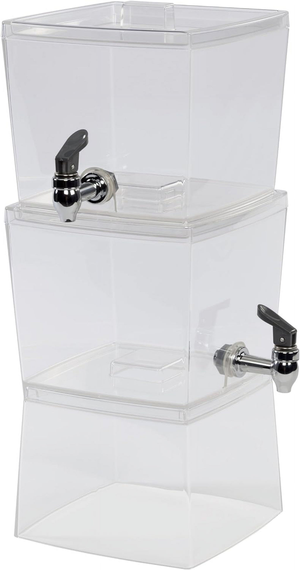 Clear Stacking Beverage Dispenser, 2 Units, Gallon L30004
