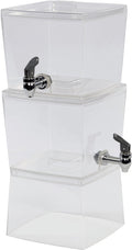 Clear Stacking Beverage Dispenser, 2 Units, Gallon L30004