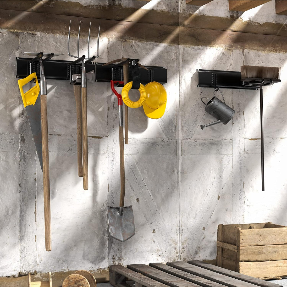 48 inch Heavy Duty Wall Mount Tool Organizer Rack, Pack of 2 B402136
