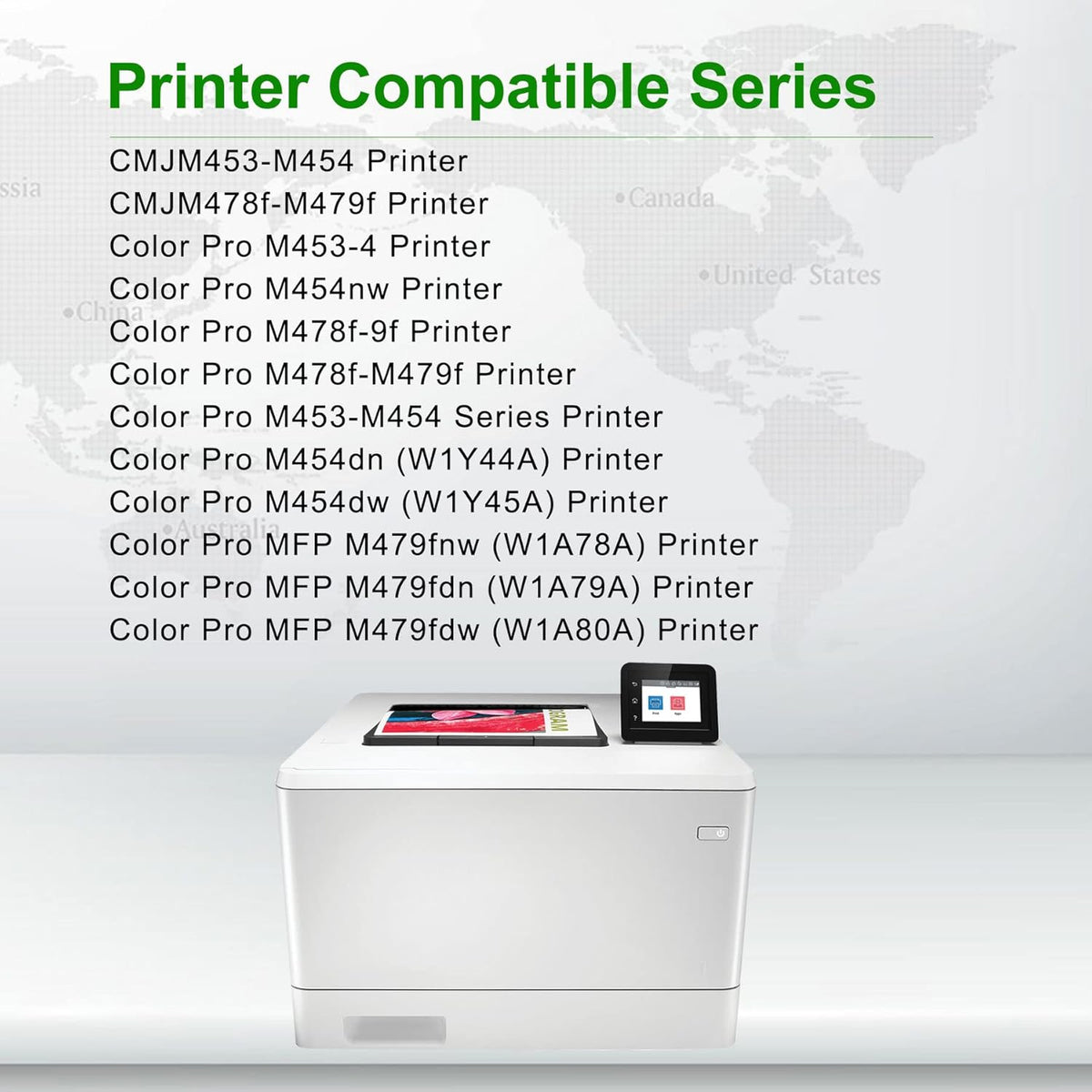 2-Pack Black High Yield 414X Toner Cartridge for HP Color Pro Printers M456