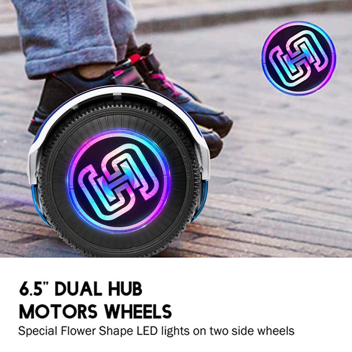 Blue 6.5" Two Wheels Self Balancing Scooter I2552