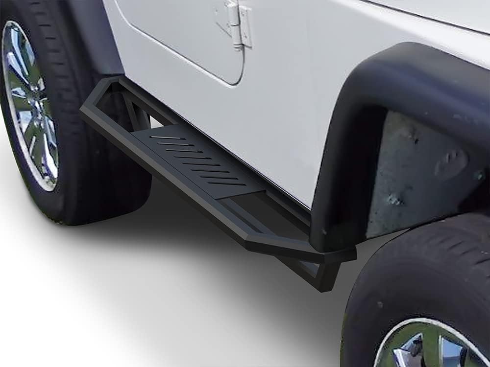 Black Aluminum Off-Road Side Steps Armor K63951