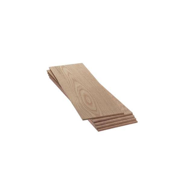 Hardwood 1/4 in. x 8 in. x 2 ft. S4S Select Red Oak Board (Actual Size: 1/4 in. x 7-1/4 in. x 24 in.) (5-Piece/Case) X213