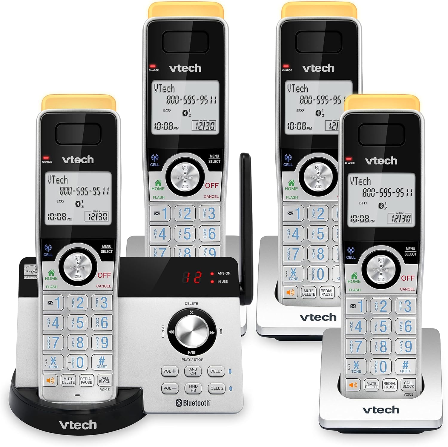 4 Handset Cordless Phone with Answering Machine X527819