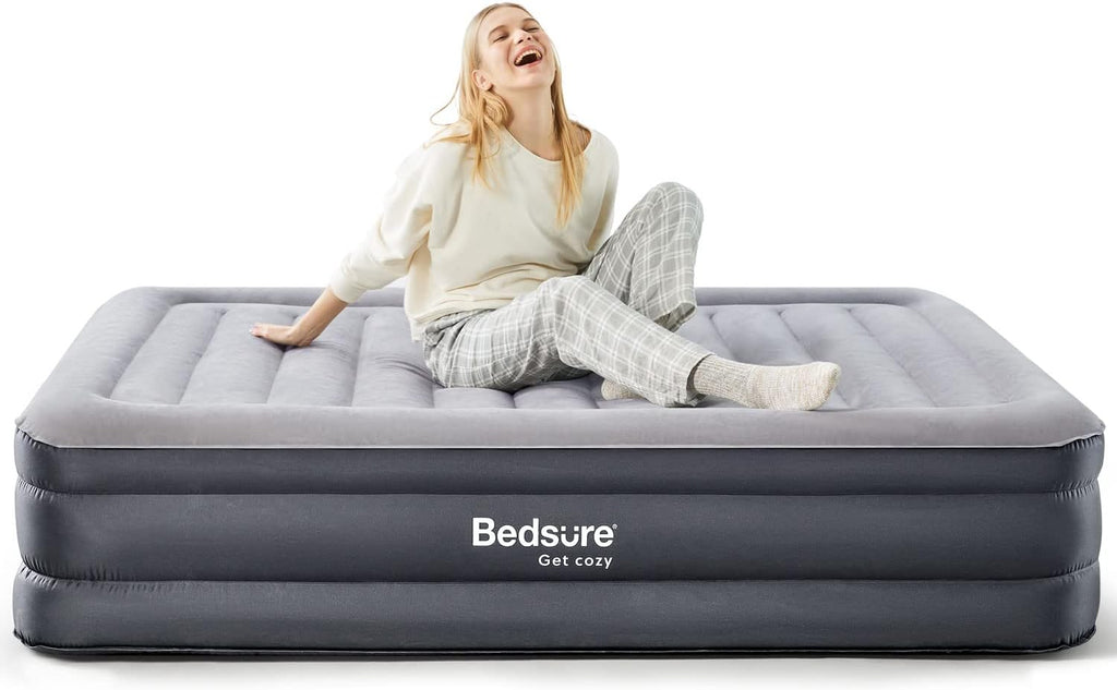 Queen Air Mattress with Built in Pump, 18 Raised Inflatable Waterproof Mattress P526796