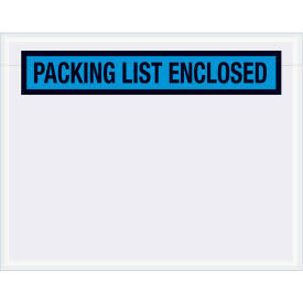 Blue Panel Face Envelopes with Packing List Enclosed Print, 1000/Pack L121
