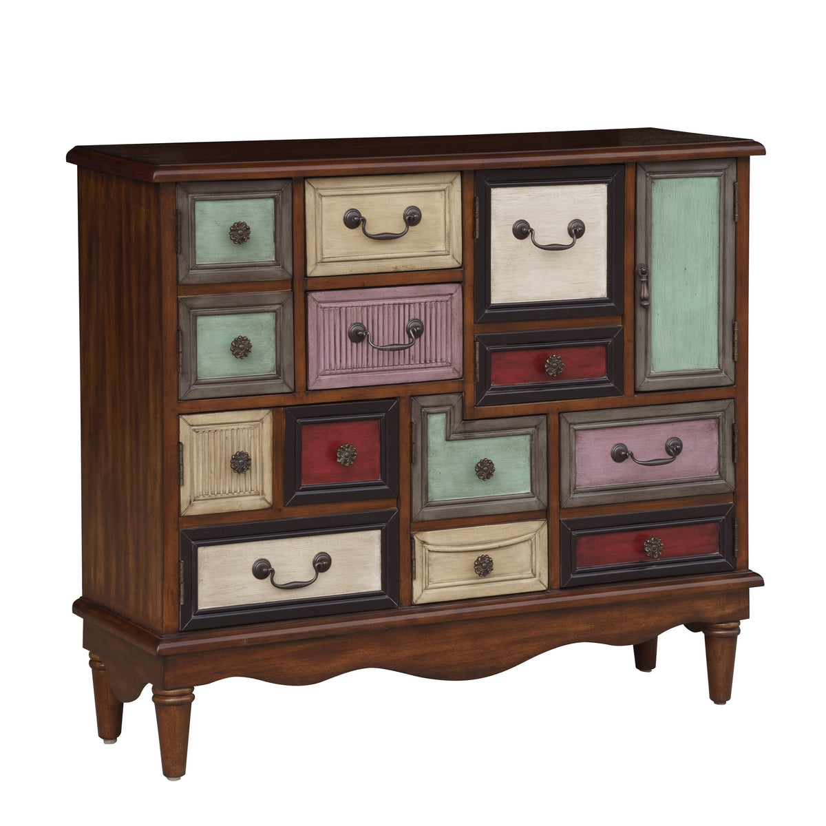 Six Door Two Drawer Accent Chest I777
