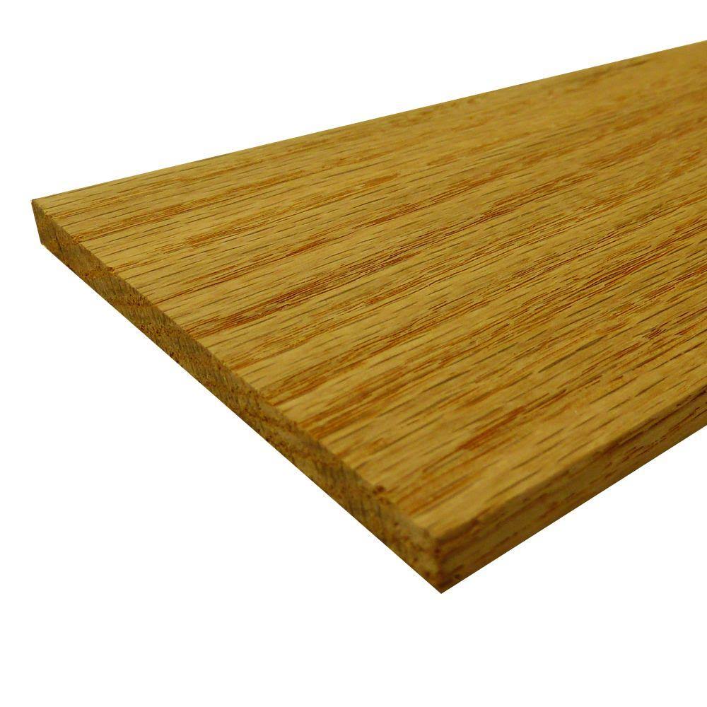 Hardwood 1/4 in. x 8 in. x 2 ft. S4S Select Red Oak Board (Actual Size: 1/4 in. x 7-1/4 in. x 24 in.) (5-Piece/Case) X213