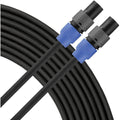 12g Speaker Cable Speakon to 50 ft Black X963280