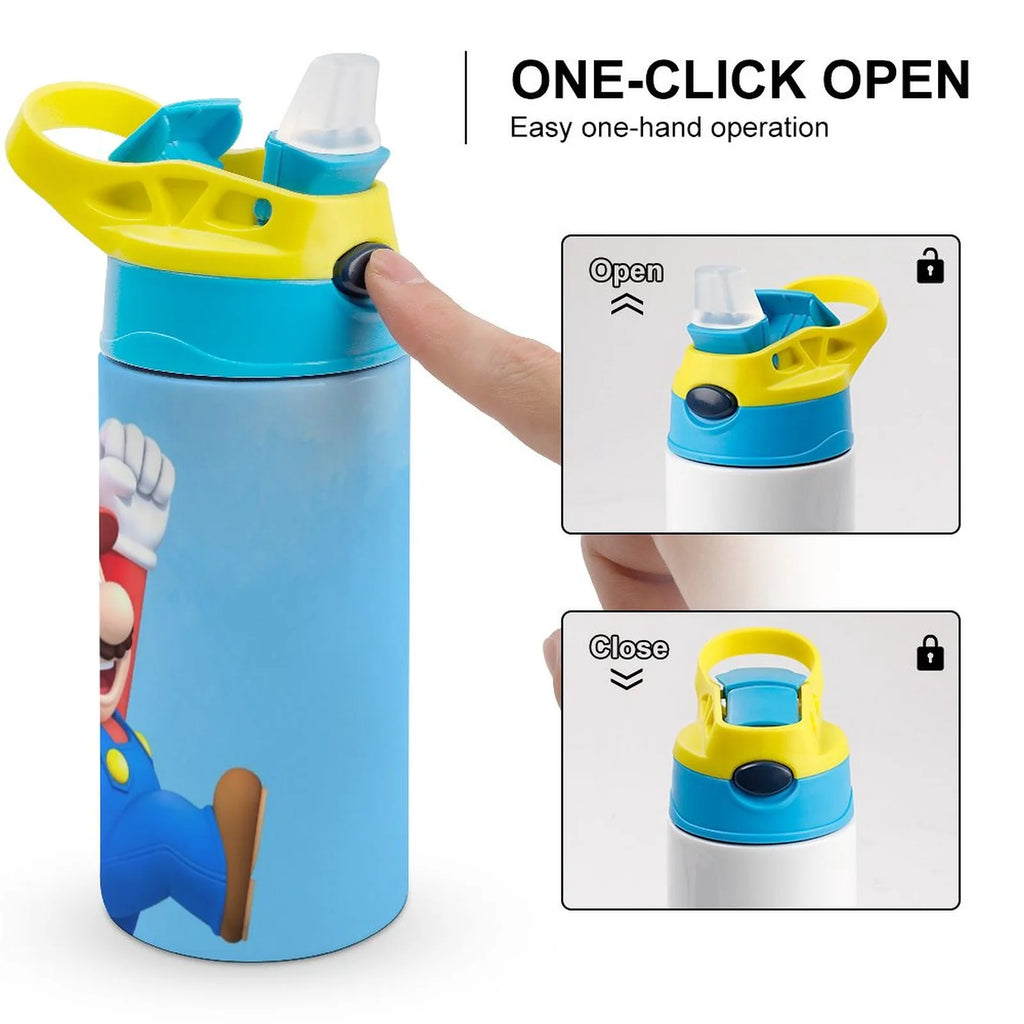 Insulated Stainless Steel Water Bottle with Straw H494