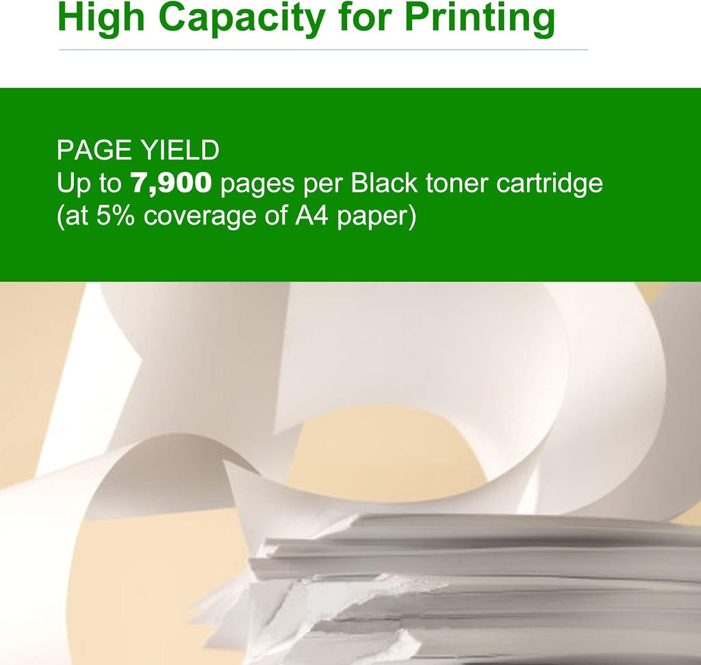 2-Pack Black High Yield 414X Toner Cartridge for HP Color Pro Printers M456