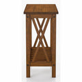 Medium Oak Wood Side Table U773