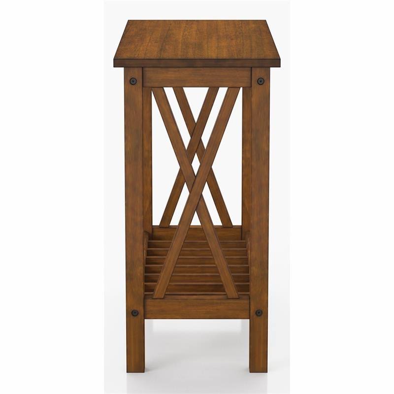 Medium Oak Wood Side Table U773