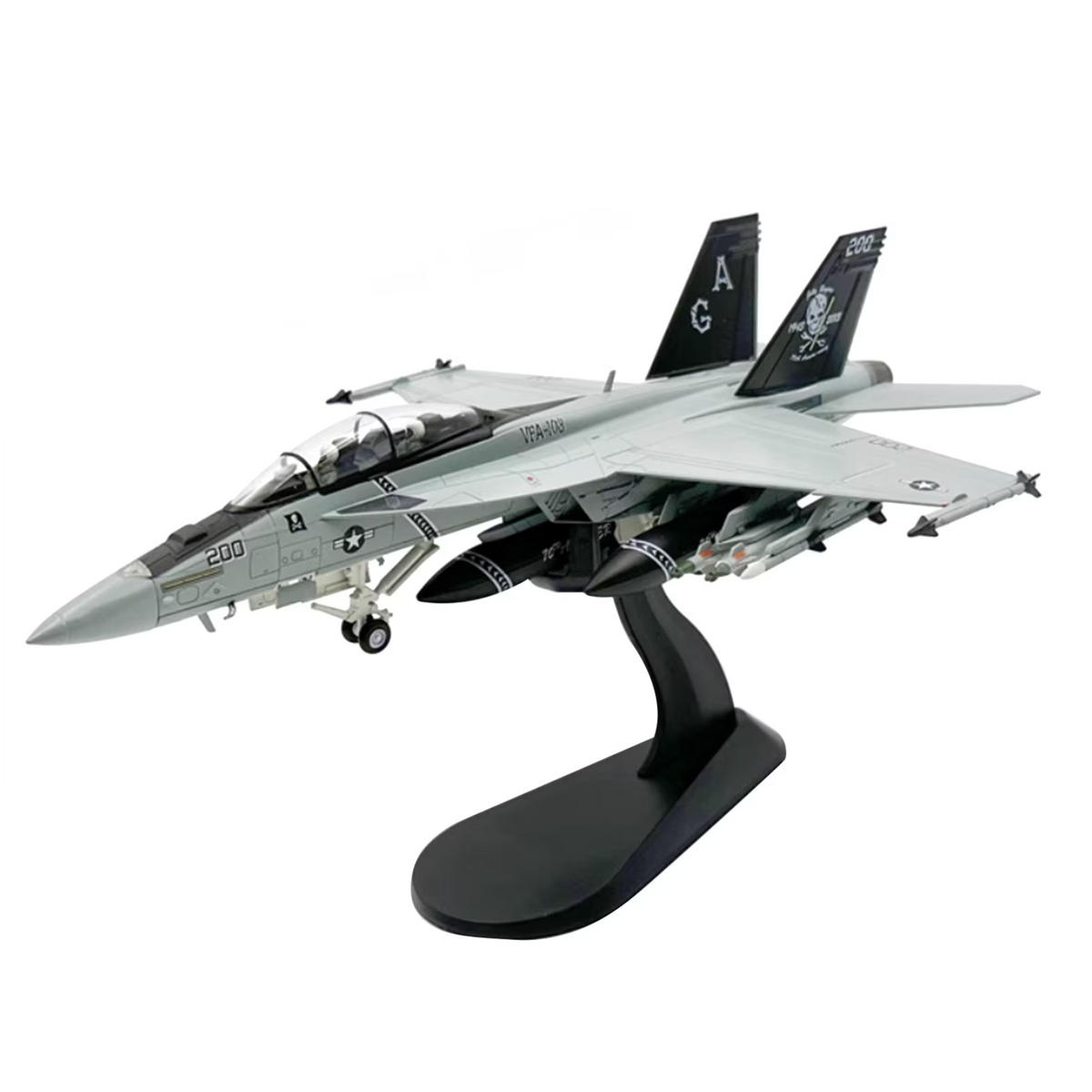 1/72 Scale F/A-18F Super Hornet Fighter Model Alloy Construction H9456