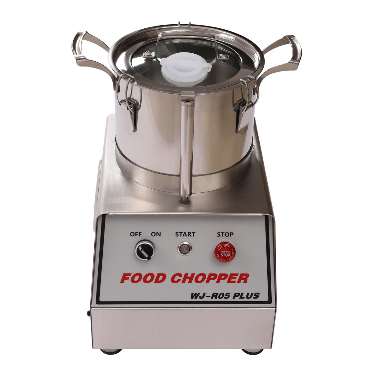 5.3Qt Electric Food Chopper Stainless Steel with Transparent Lid 550W R798457