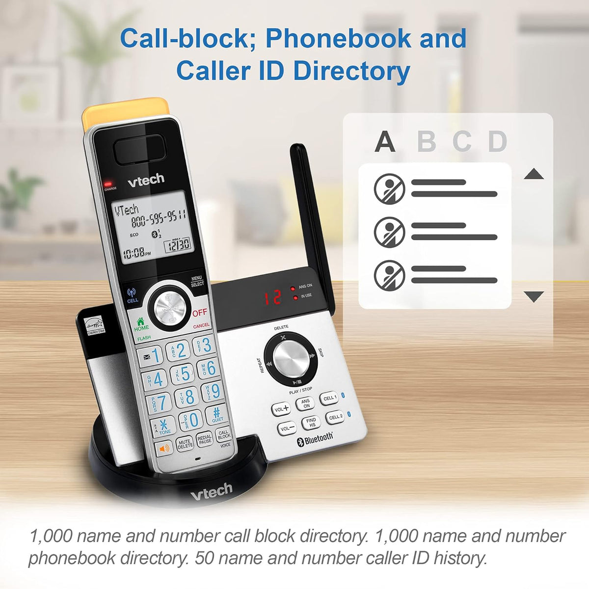 4 Handset Cordless Phone with Answering Machine X527819