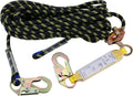 Rope Assembly 25 ft with Rope Grab Snap Hooks Shock Absorber CE Standard I2508