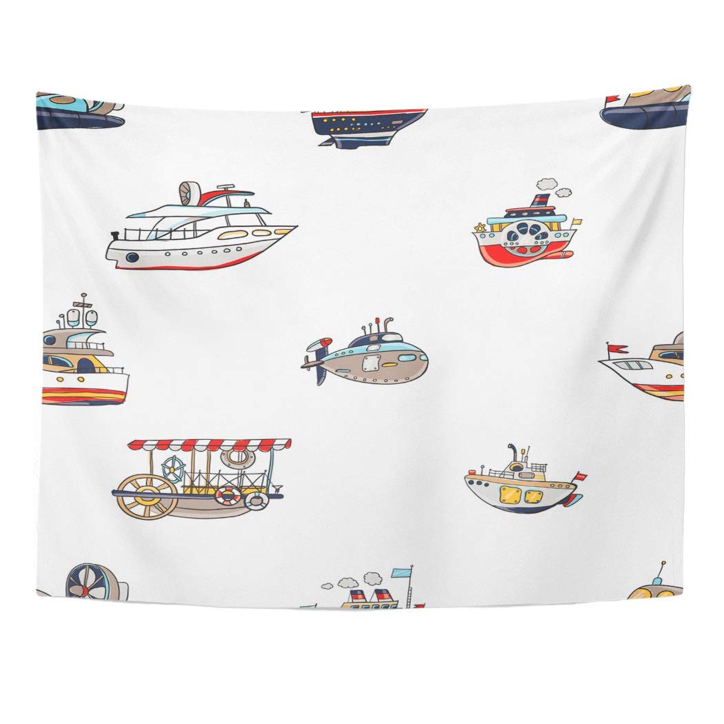 51x60 inch Kids Toy Water Transport Wall Art Tapestry C541821