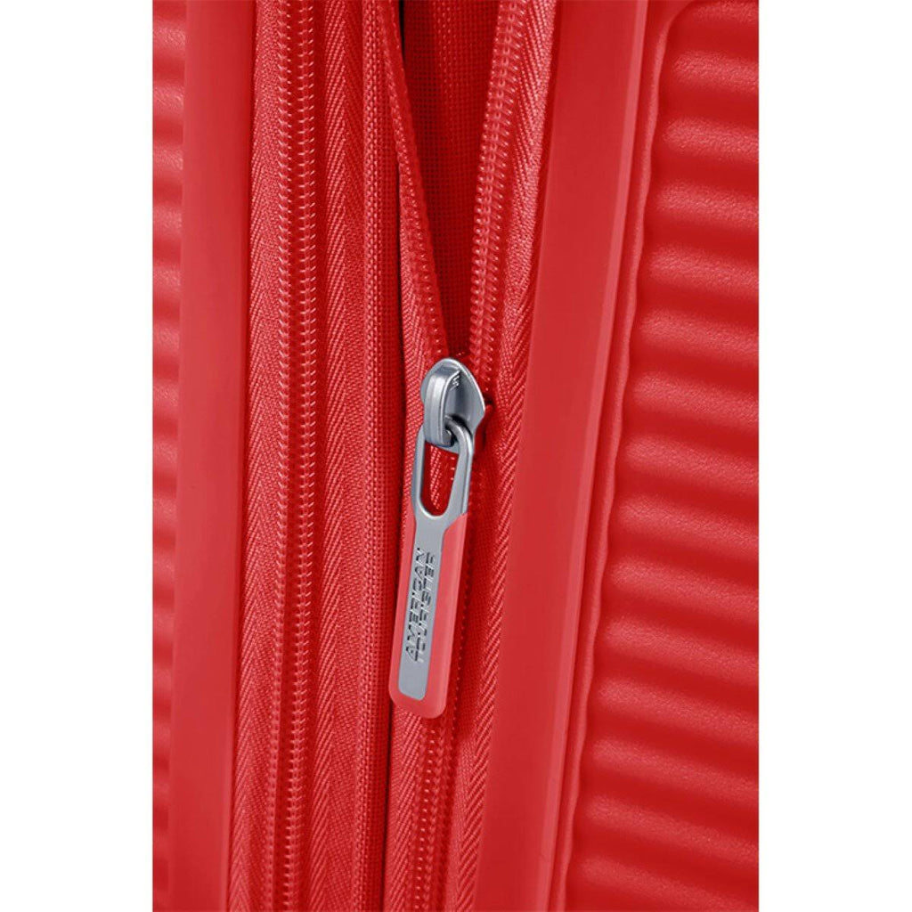 Coral Red Expandable Four-Wheel Cabin Suitcase 55cm Y928