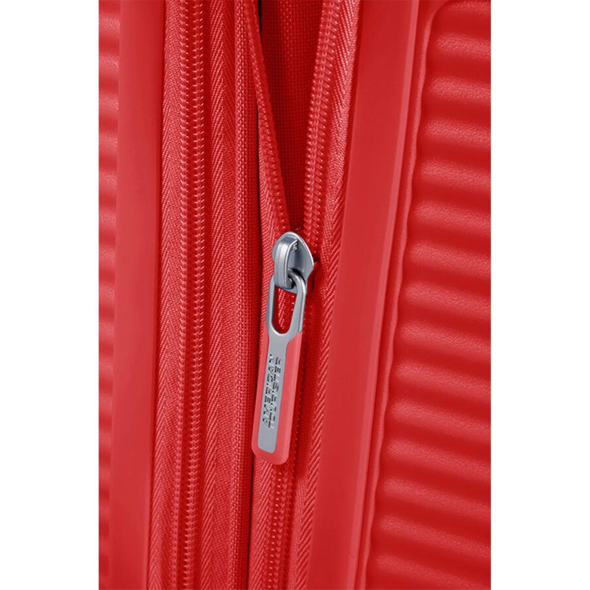 Coral Red Expandable Four-Wheel Cabin Suitcase 55cm Y928