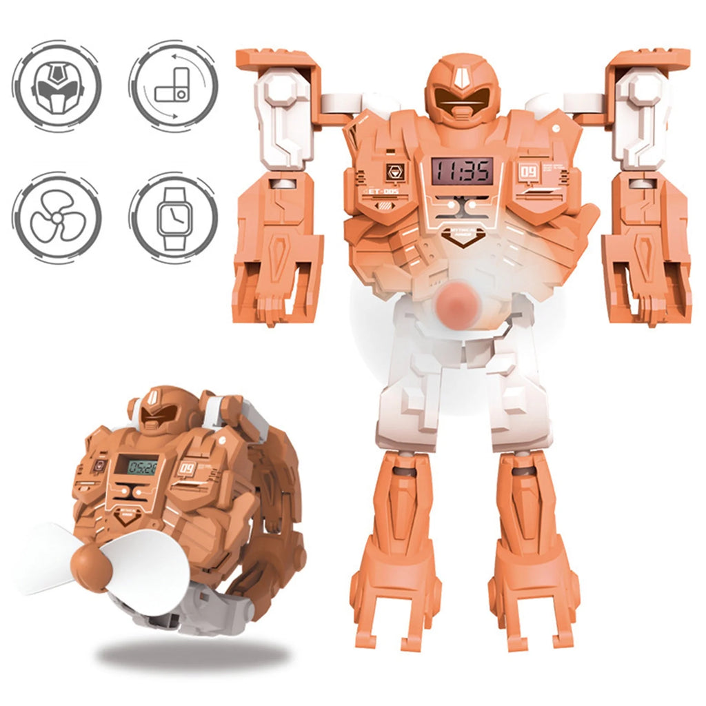 Digital Watch 3 In 1 Deformation Robot with Fan C223874