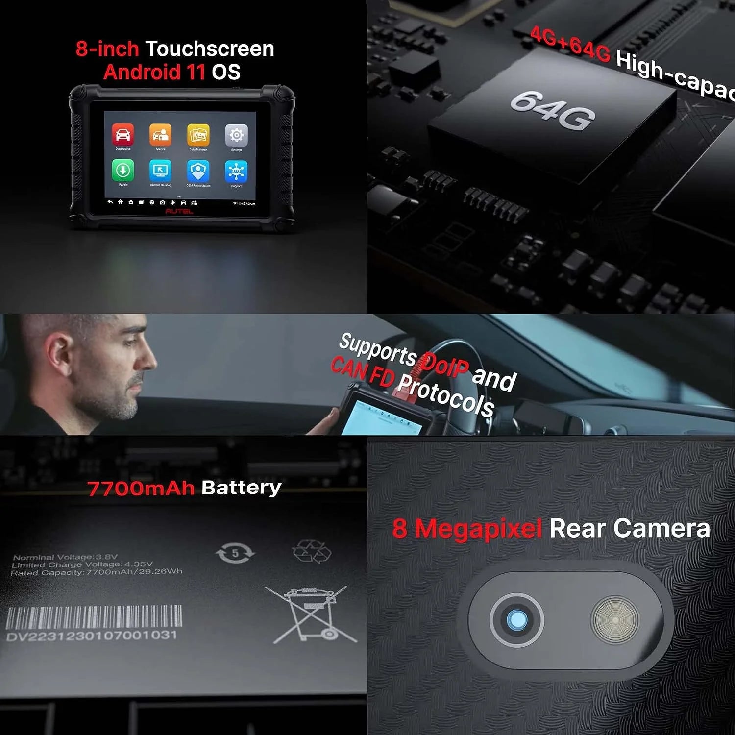 Autel MaxiCheck MX900 OBD2 All System Diagnostic Scanner A155