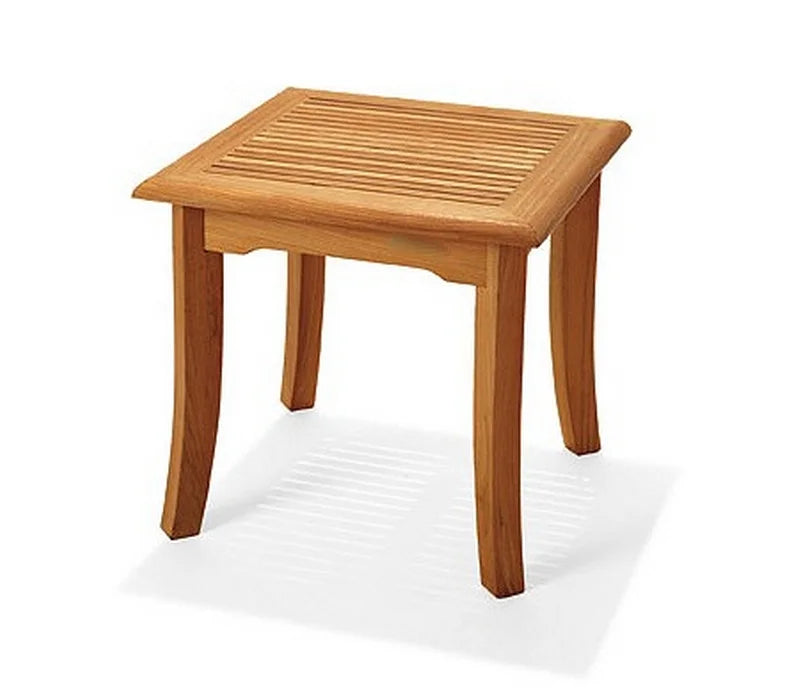 Teak 2 Seater 3 Pc Dining Set with Side Table and 2 Armless Chairs X4268