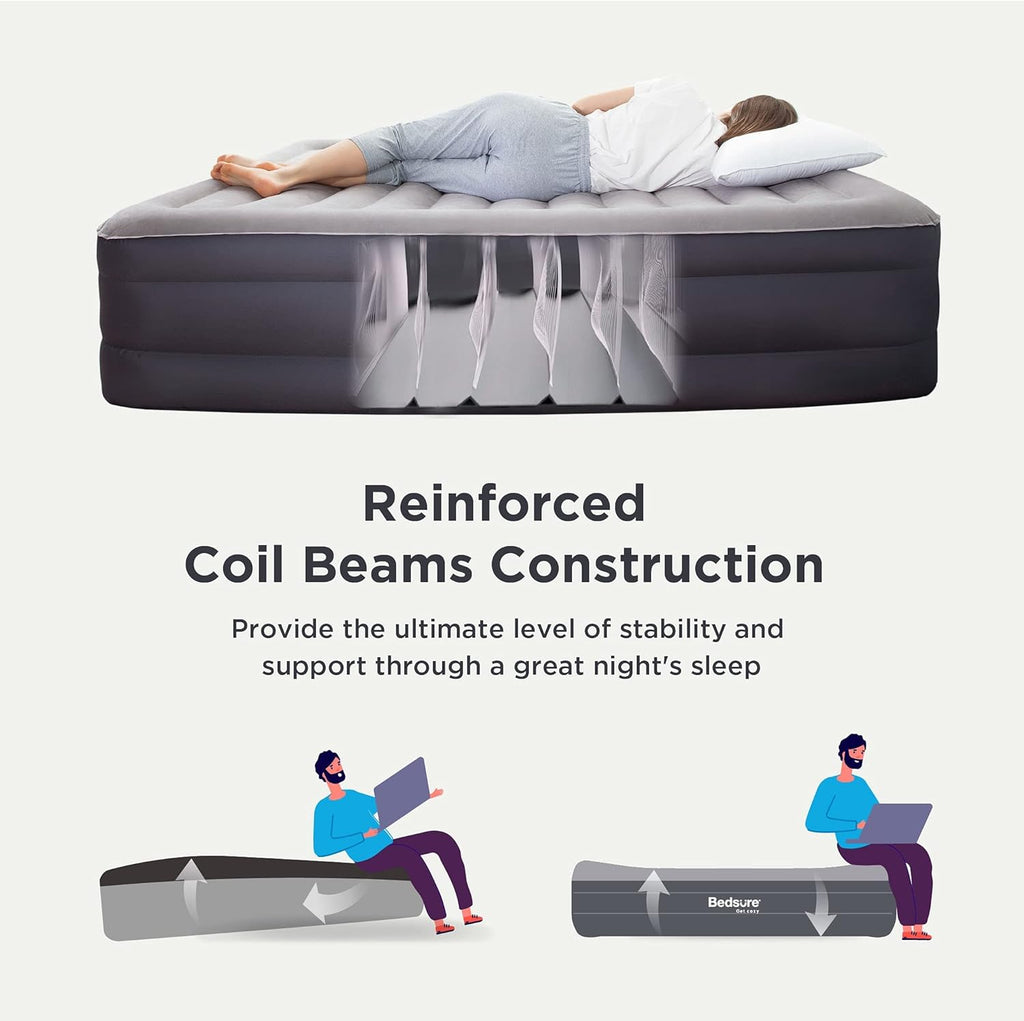 Queen Air Mattress with Built in Pump, 18 Raised Inflatable Waterproof Mattress P526796