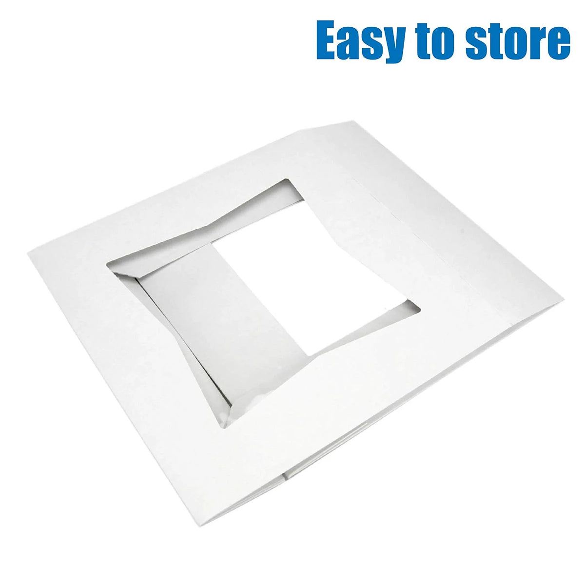 [25 Pack] White Cardboard Pie Box with Window 10x10x2.5" C7644