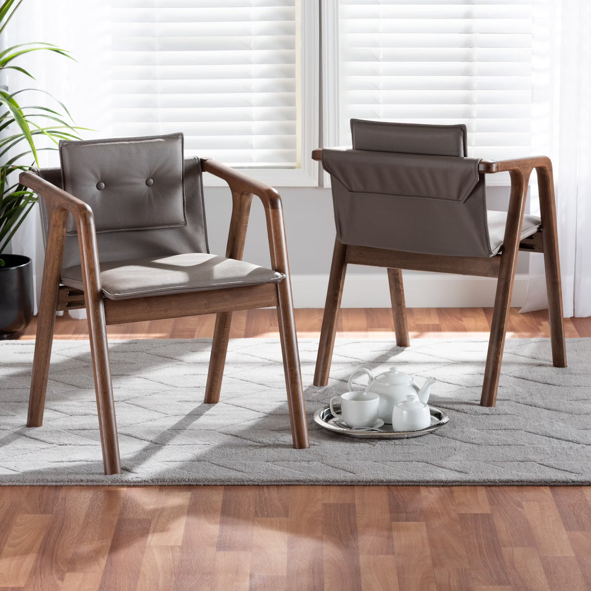 Grey Dining Chair, Set of 2 Z1052
